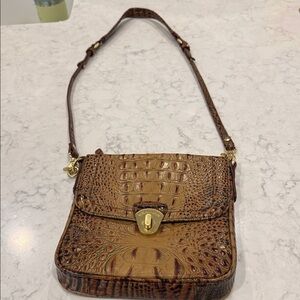 Brahmin Tan Crocodile Crossbody Bag